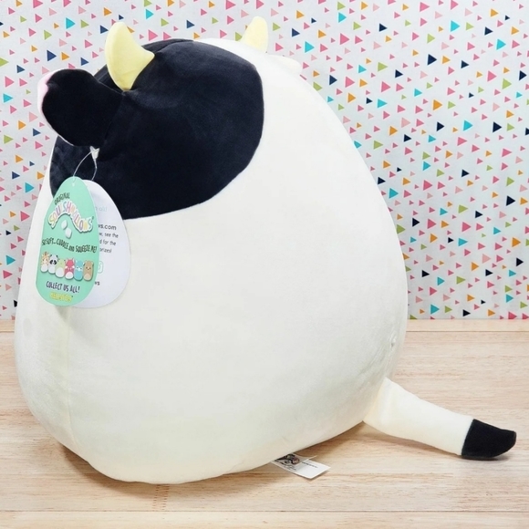 Squishmallow Connor the Cow 16" Farm Pal Squad Ultrasoft Stuffed Toy Plush NWT - Picture 5 of 12